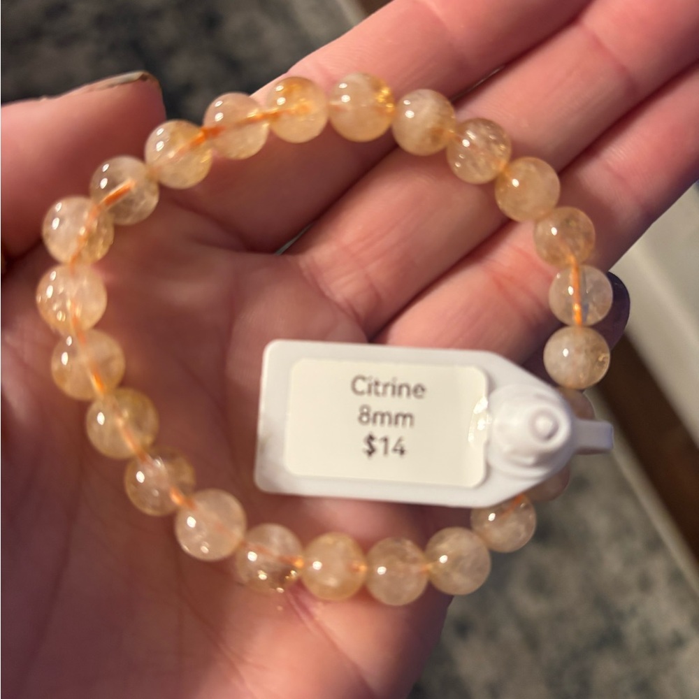 Citrine Beaded Bracelet